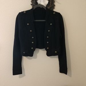 Vintage Military Cropped Jacket